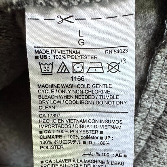 Women's Large Old Navy Gray Knit Asymmetric Zip Moto Sweater Jacket NWOT - Picture 7 of 7